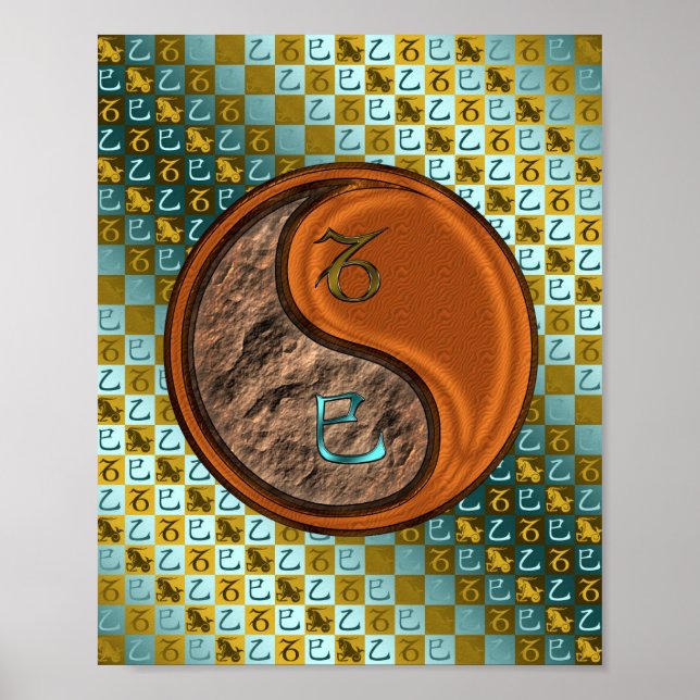 Affiche Capricorne et Serpent à bois (Devant)