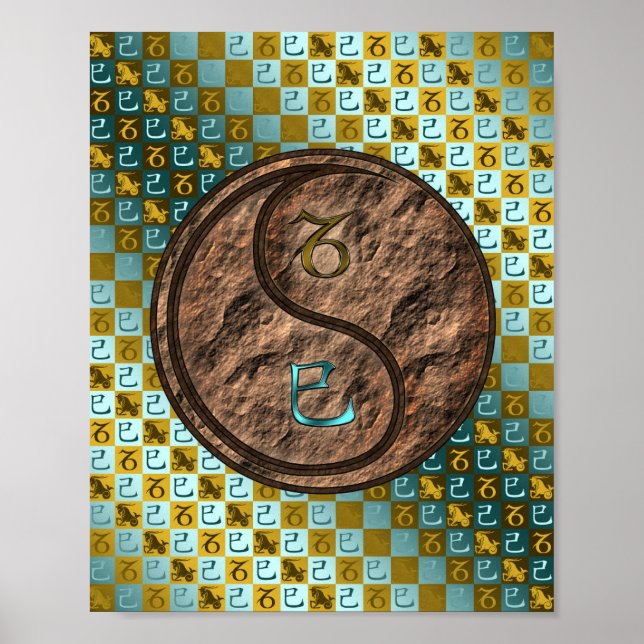 Affiche Capricorne et Serpent de Terre (Devant)