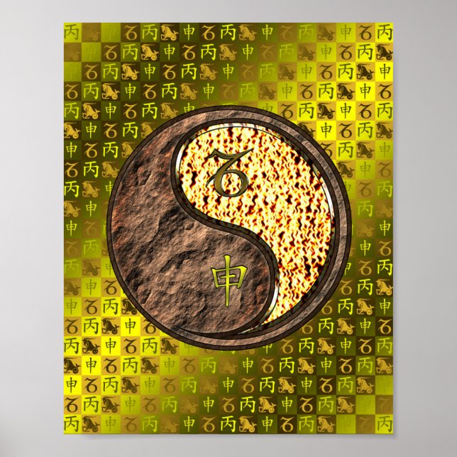 Affiche Capricorne et singe du feu (Devant)