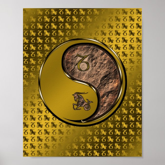 Affiche Capricorne la chèvre (Devant)