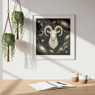 Affiche Capricorne Zodiaque Céleste Astrologie