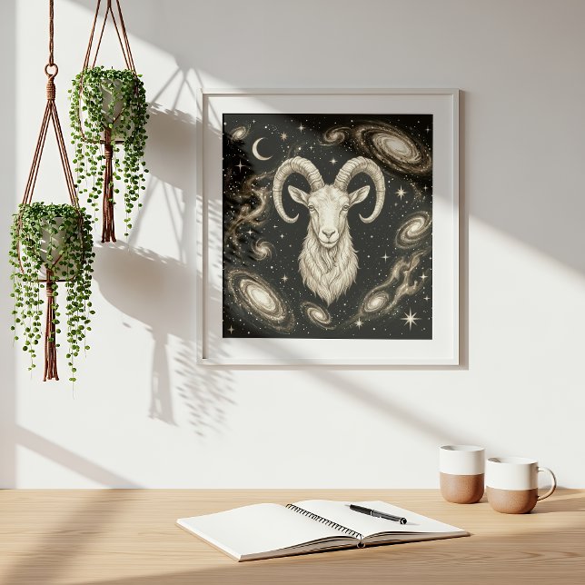 Affiche Capricorne Zodiaque Céleste Astrologie (Créateur téléchargé)
