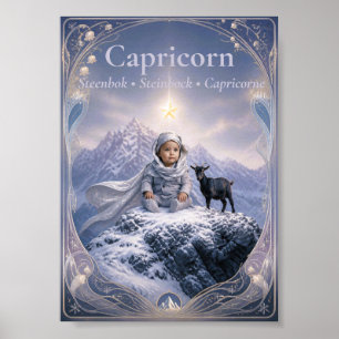 Affiche Capricorne Zodiaque Petite Art Astrologie de rêv