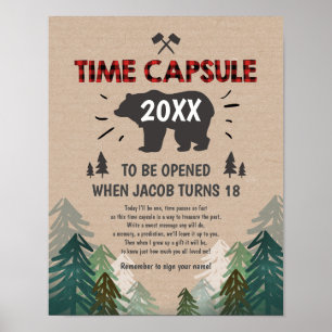 Affiche Capsule de temps Lumberjack Trees Wild One