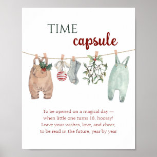 Affiche Capsule de vêtements de Noël pour un joyeux petit 
