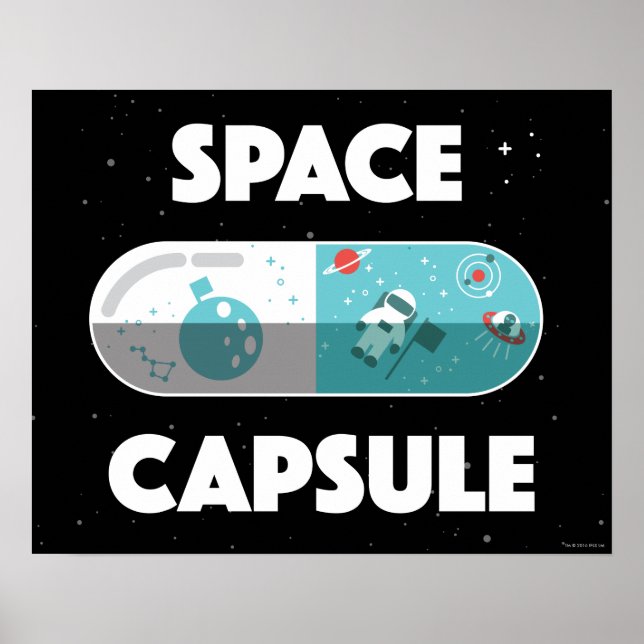 Affiche Capsule spatiale (Devant)