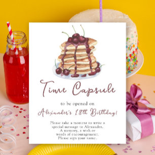 Affiche Capsule temporel de crêpes 1er anniversaire
