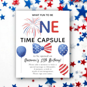 Affiche Capsule temporel du 4 JUILLET 1er anniversaire