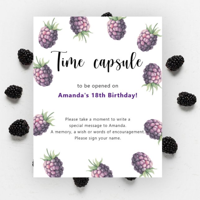 Affiche Capsule Temporel Mûres 1er anniversaire (Créateur téléchargé)