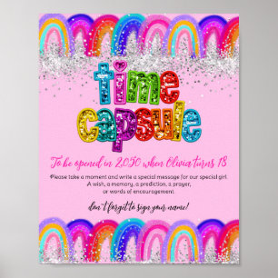 Affiche Capsule Temporelle Arc-en-Ciel