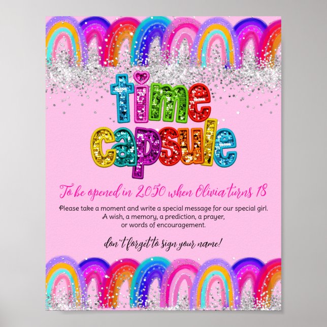 Affiche Capsule Temporelle Arc-en-Ciel (Devant)