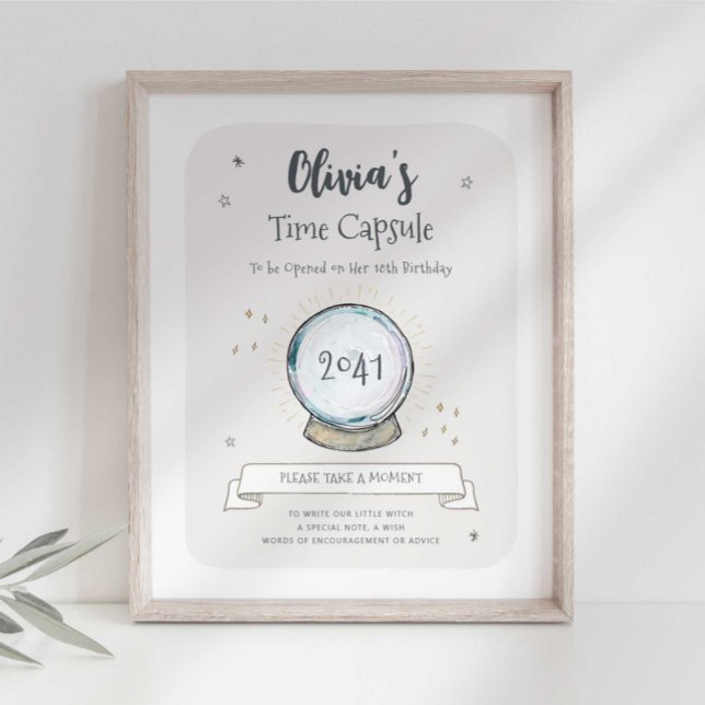 Affiche Capsule temporelle de la fête de sorcier (Créateur téléchargé)