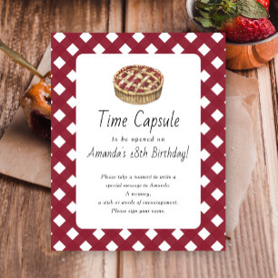 Affiche Capsule temporelle de tarte 1er anniversaire genre