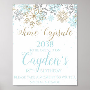 Affiche Capsule Temporelle de Winter ONEderland Signe Bleu