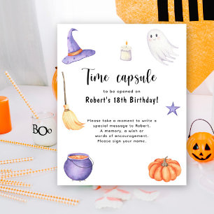 Affiche Capsule temporelle Halloween Spooky One 1er annive