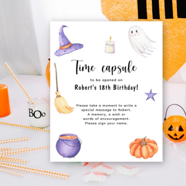 Affiche Capsule temporelle Halloween Spooky One 1er annive (Créateur téléchargé)