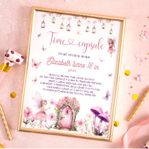 Affiche Capsule Temporelle Jardin de Fées Floral