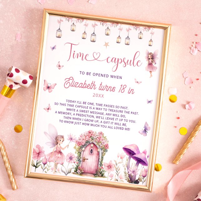 Affiche Capsule Temporelle Jardin de Fées Floral  (Créateur téléchargé)