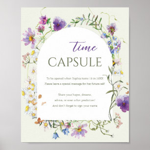 Affiche Capsule Temporelle pour le Premier Anniversaire de