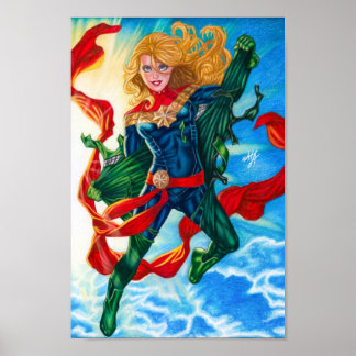 Affiche Captain Marvel ~ Carol Danvers