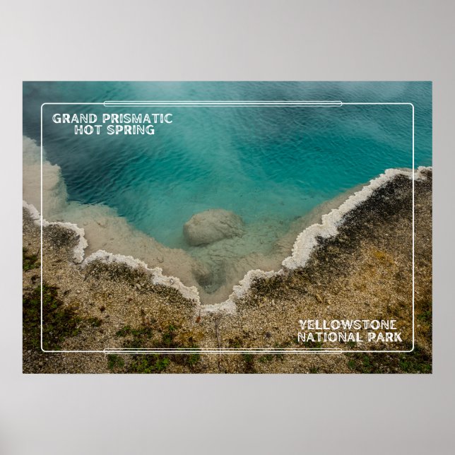 Affiche Captivant Grand Prismatic Yellowstone (Devant)