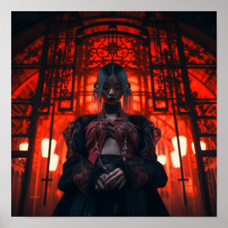 Affiche Captivante fille japonaise