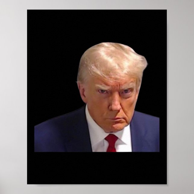 Affiche Capture d'écran Trump 1er photo Donald Prison Tiré (Devant)