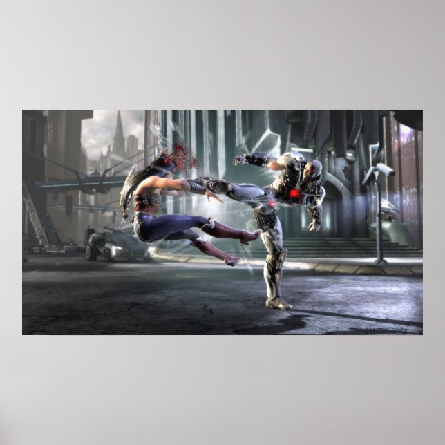 Affiche Capture d'écran : Wonder Woman vs Cyborg (Devant)