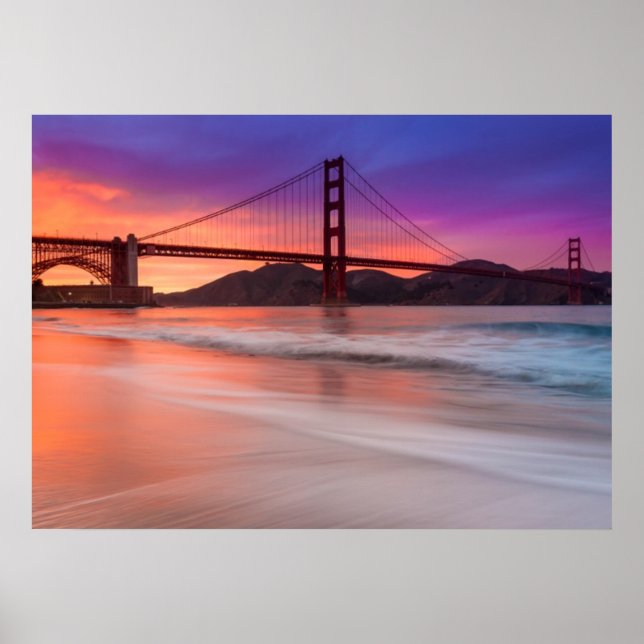 Affiche Capture du Golden Gate Bridge de San Francisco (Devant)