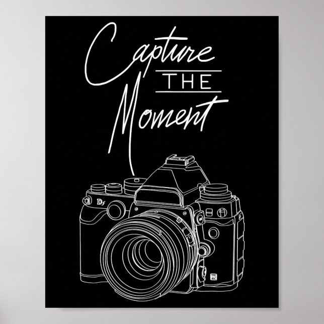 Affiche Capture Moment Camera Photographe (Devant)