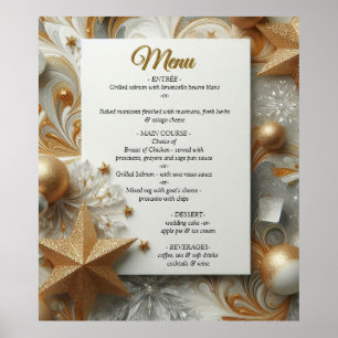 Affiche Capturer Art Hiver Scène & Cristaux de neige et de