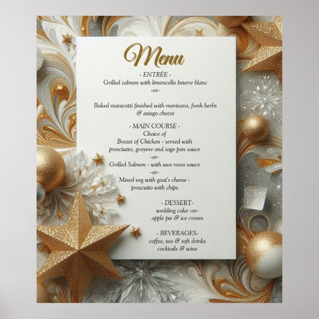 Affiche Capturer Art Hiver Scène & Cristaux de neige et de (Devant)