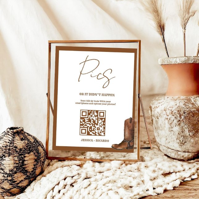 Affiche Capturez le Carte photo de carte de code QR Love M (Créateur téléchargé)