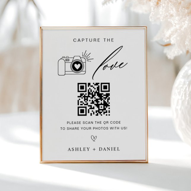 Affiche Capturez le Mariage Love Qr Code (Créateur téléchargé)