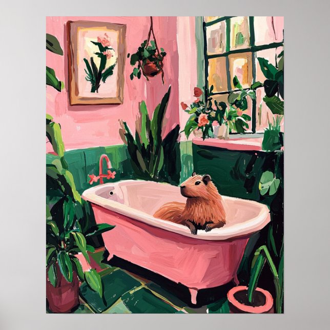 Affiche capybara (Devant)