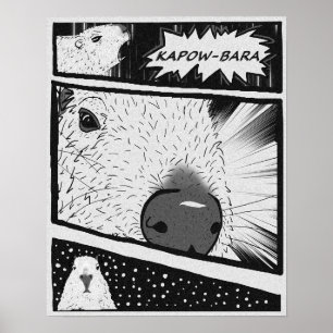 Affiche Capybara Anime