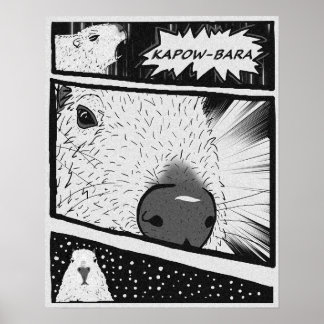 Affiche Capybara Anime