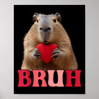 Capybara Bruh Mème Drôle Dire Ados Garçons Valenti