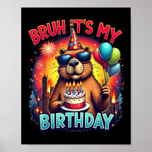 Affiche Capybara Kaiju fête d'anniversaire Japon Monster C (Devant)