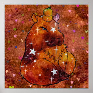 Affiche Capybara nommé Dream