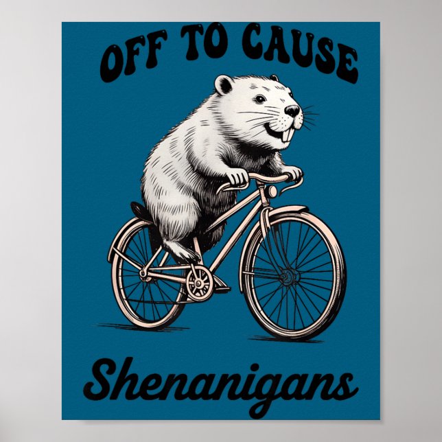 Affiche Capybara part pour causer des bêtises journee st p (Devant)