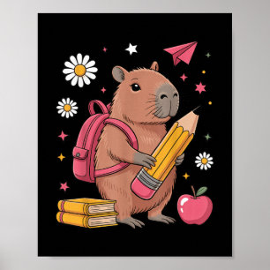 Affiche Capybara Sac À Dos Livres À Crayon Toddler Enfants