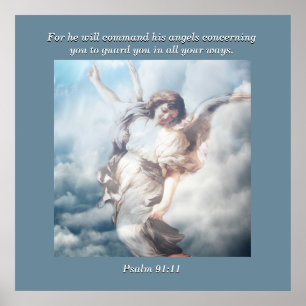 Affiche Car il commandera ses anges à ton sujet.