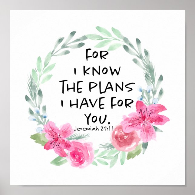 Affiche Car je connais les plans que j'ai pour vous (Devant)