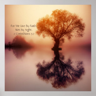 Affiche "Car Nous Vivons Par La Foi" 2 Corinthiens 5:7 Ano