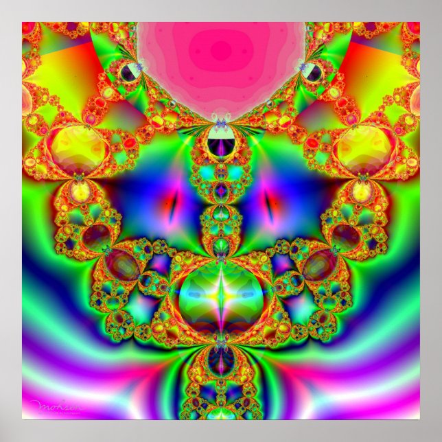 Affiche Caractère de dessin fractal (Devant)