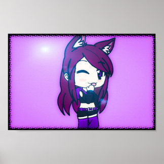 Affiche Caractère de vie de mignonne gatcha