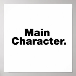 Affiche Caractère principal