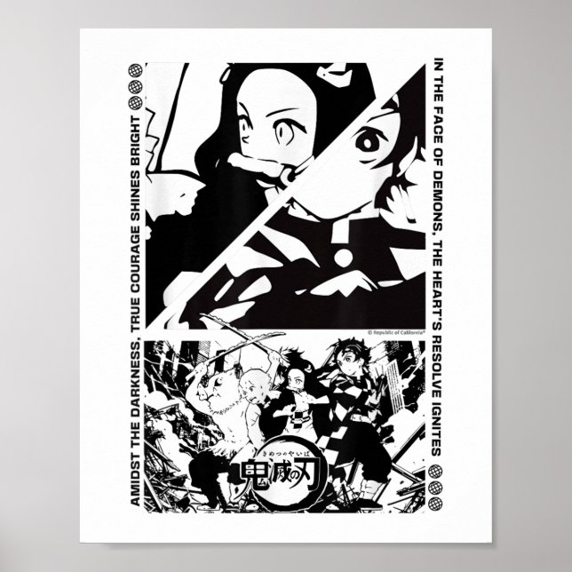 Affiche Caractères de calque de démon de l'année - Scène d (Devant)