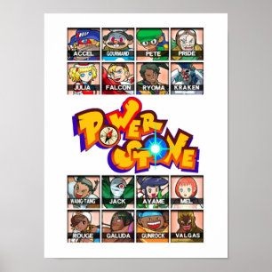 Affiche Caractères Power Stone